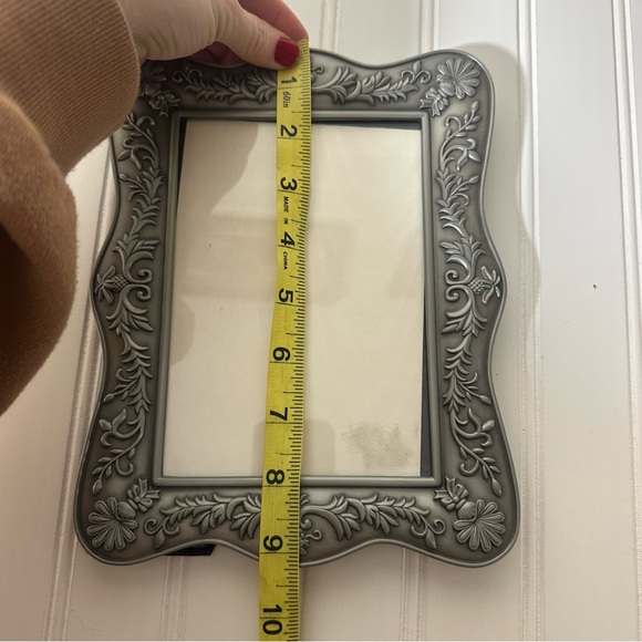 Vintage Ornate Floral Silver Picture Frame - Picture 9 of 12